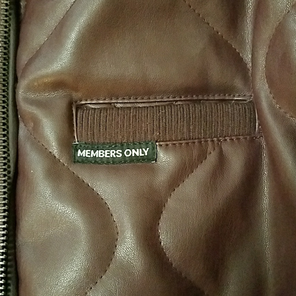 Members Only Leather Jacket - Picture 2 of 4